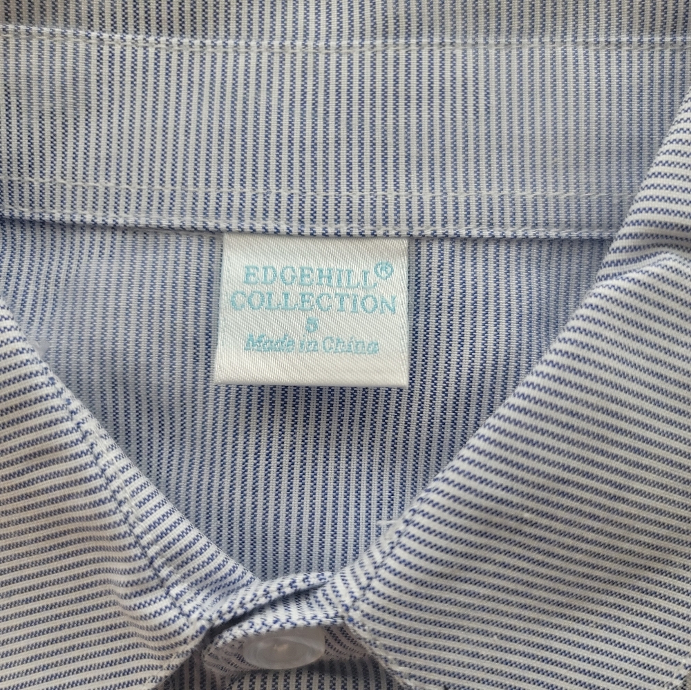 Edgehill Collection Blue Striped Shirt - Picture 4 of 8